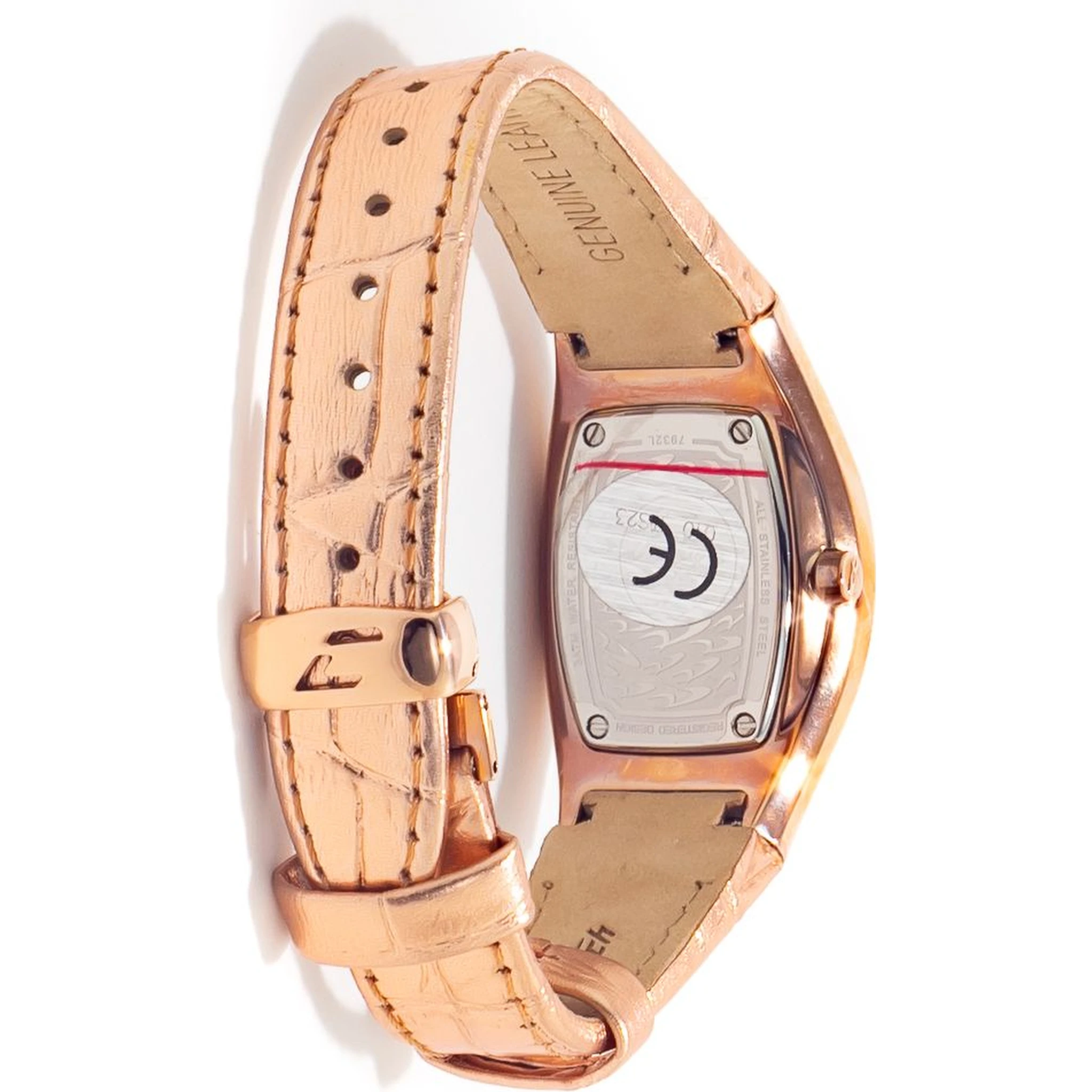 ساعة يد جلدية متعددة الألوان