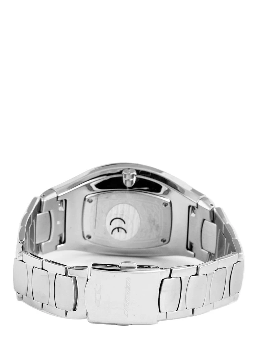 ساعة يد رسمية من الفولاذ المقاوم للصدأ الفضي