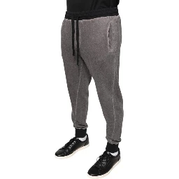 Gray Cotton Jogger Jogging Pants