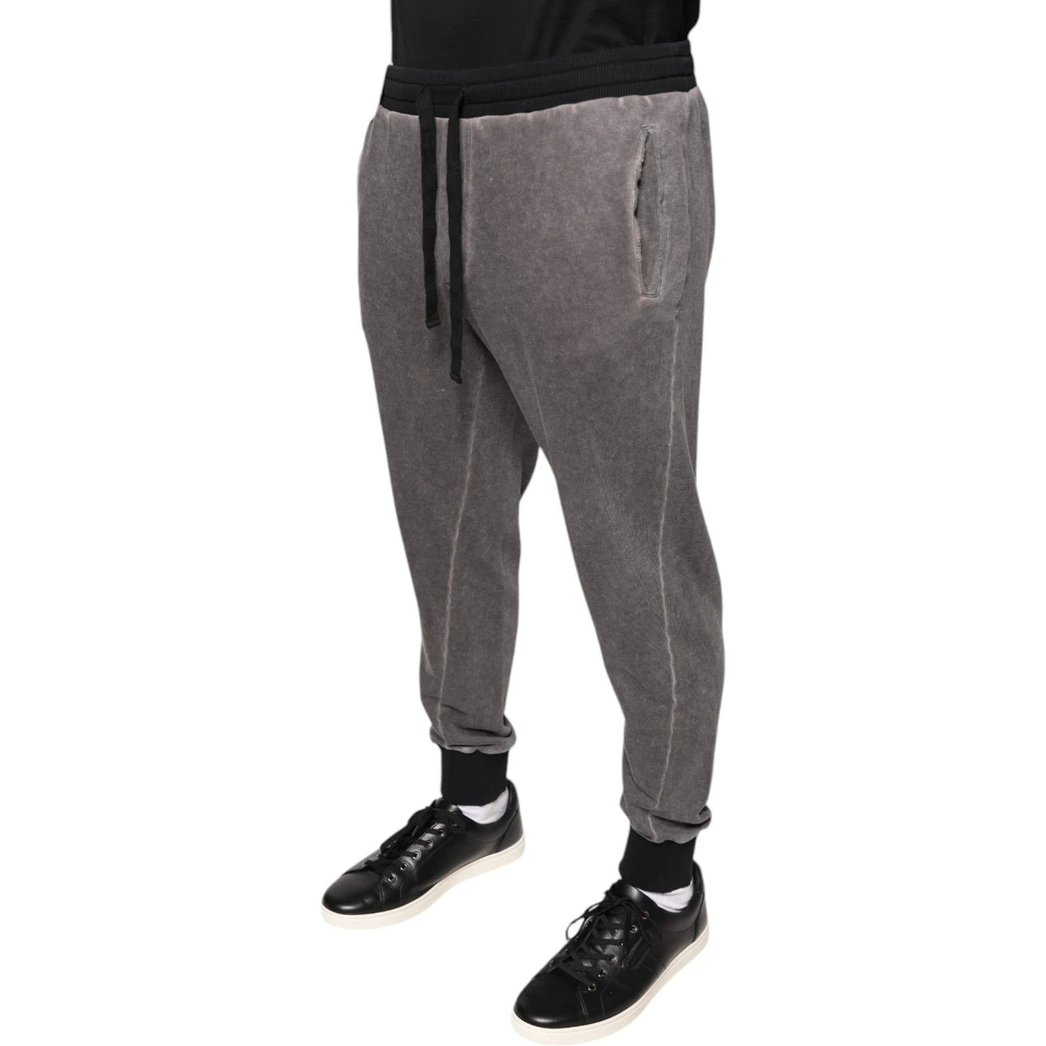 Gray Cotton Jogger Jogging Pants