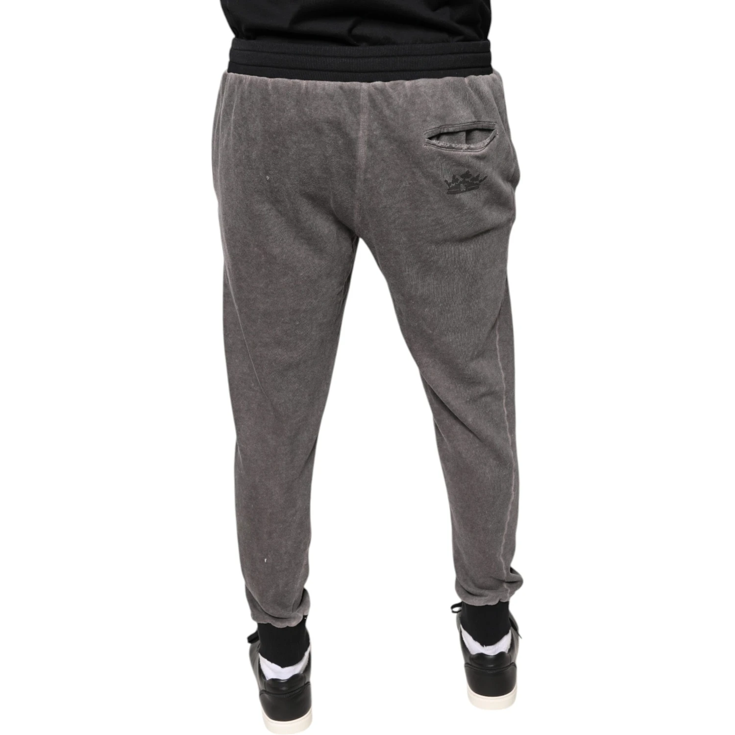 Gray Cotton Jogger Jogging Pants