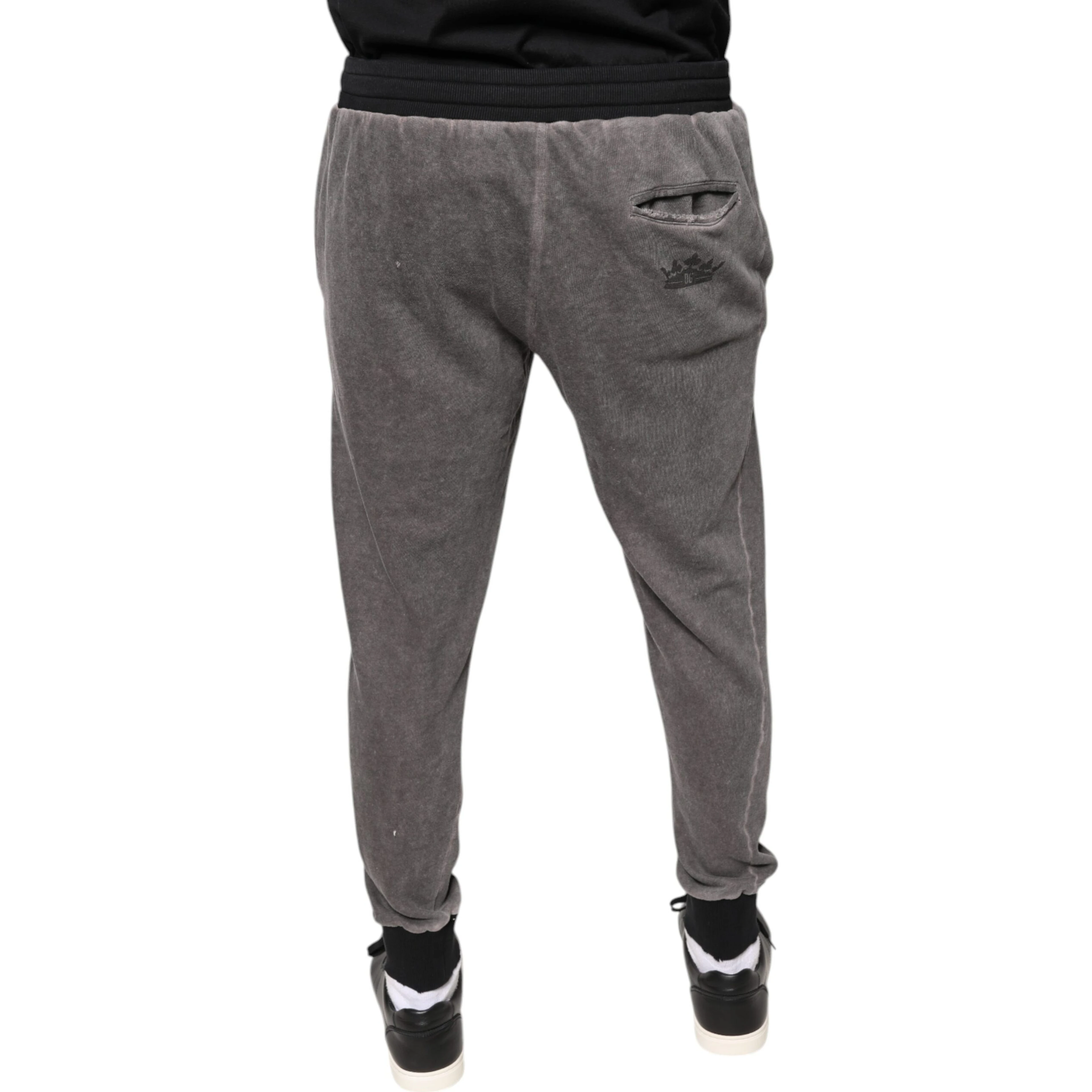 Gray Cotton Jogger Jogging Pants