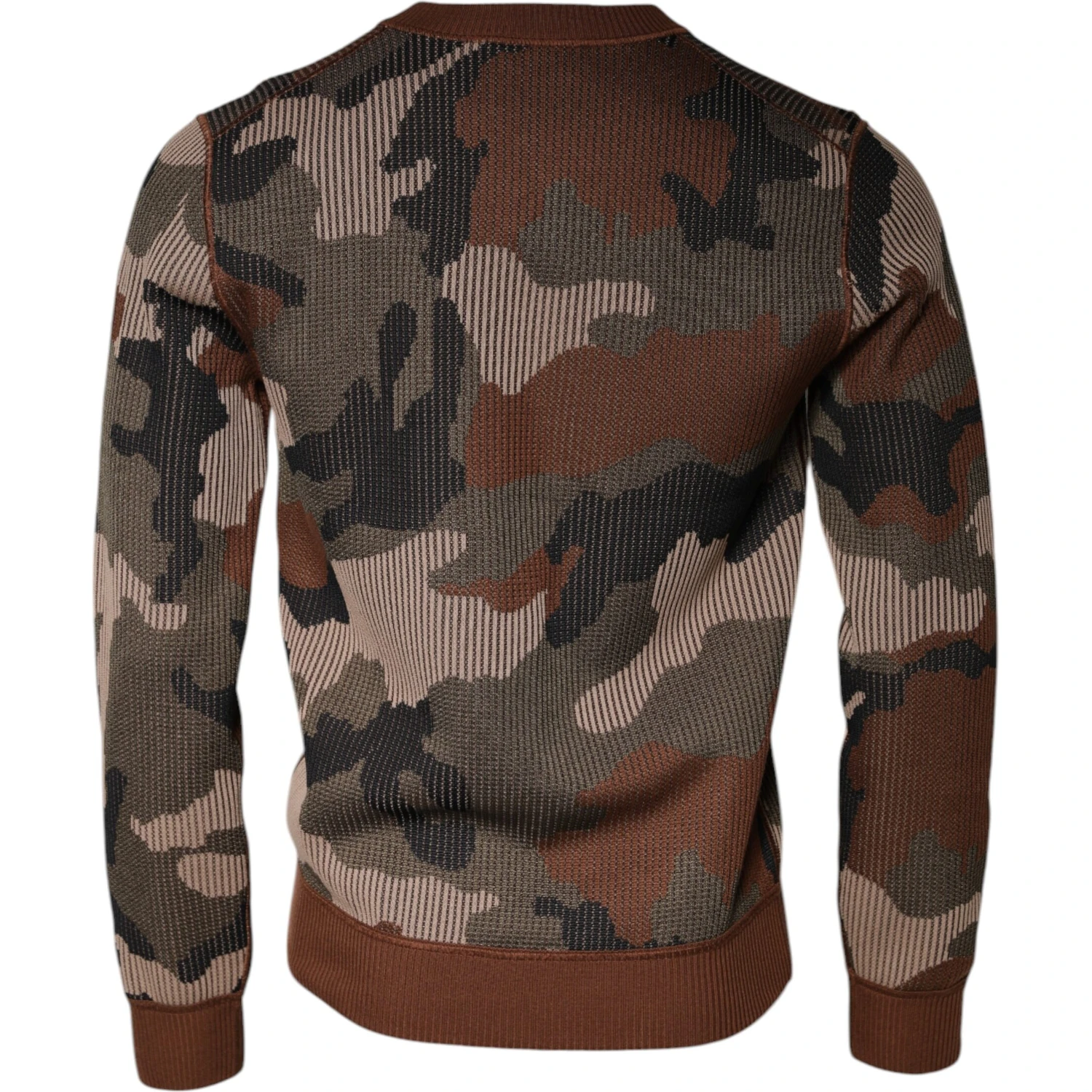 Multicolor Camouflage Men Pullover Sweater