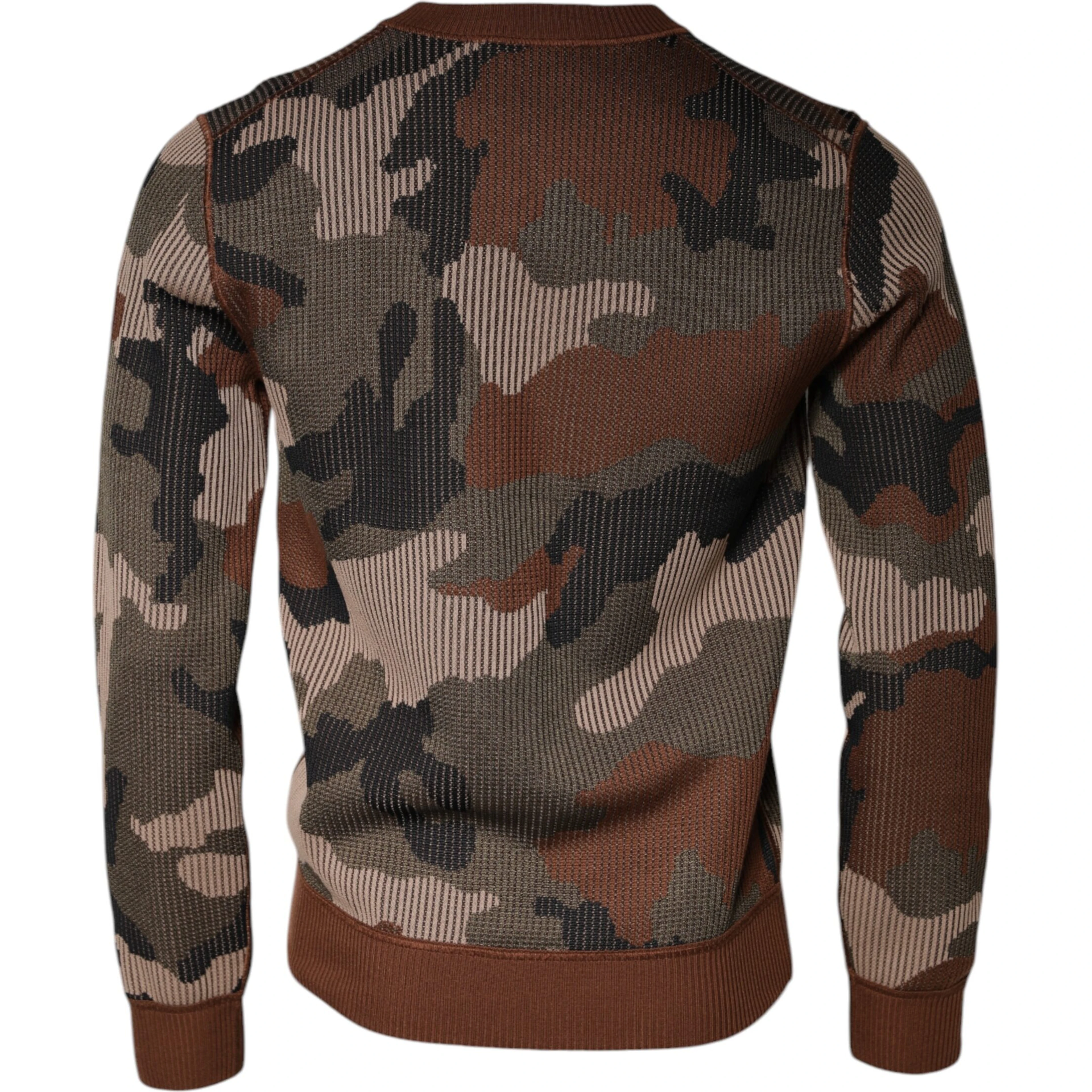 Multicolor Camouflage Men Pullover Sweater