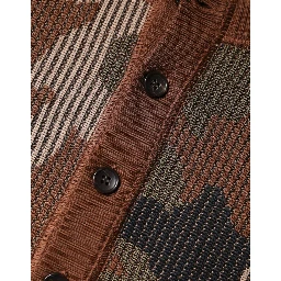 Multicolor Camouflage Men Pullover Sweater