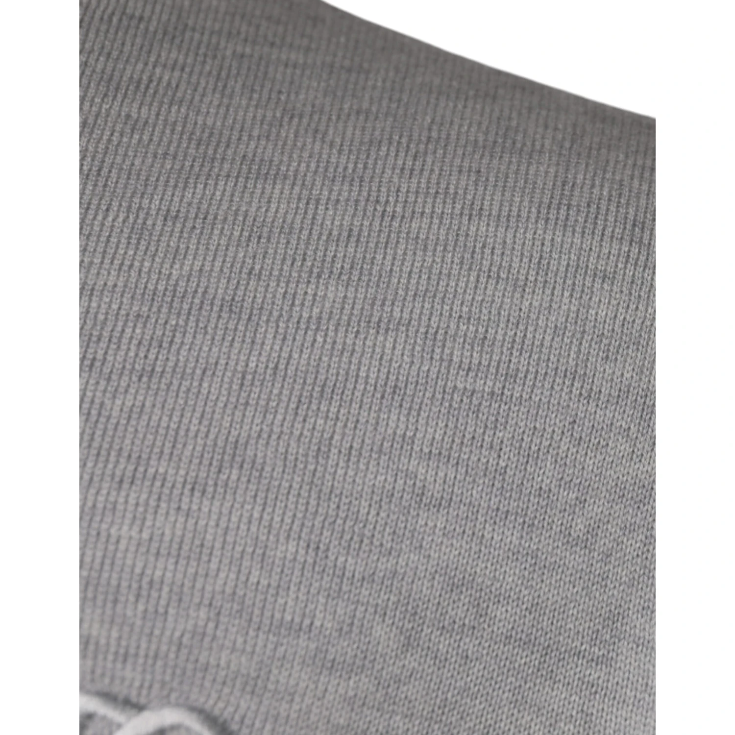 Light Gray Wool Crew Neck Pullover Sweater