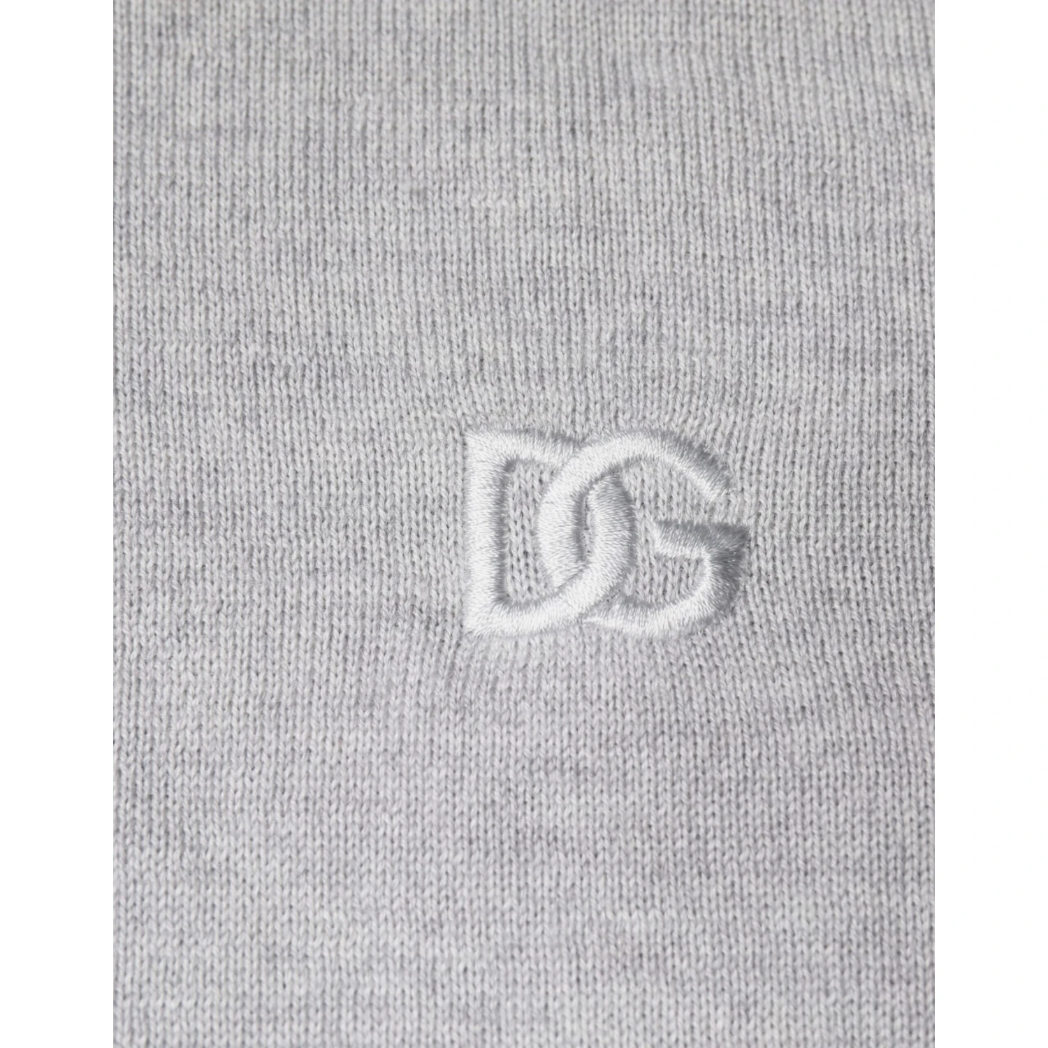 Light Gray Wool Crew Neck Pullover Sweater