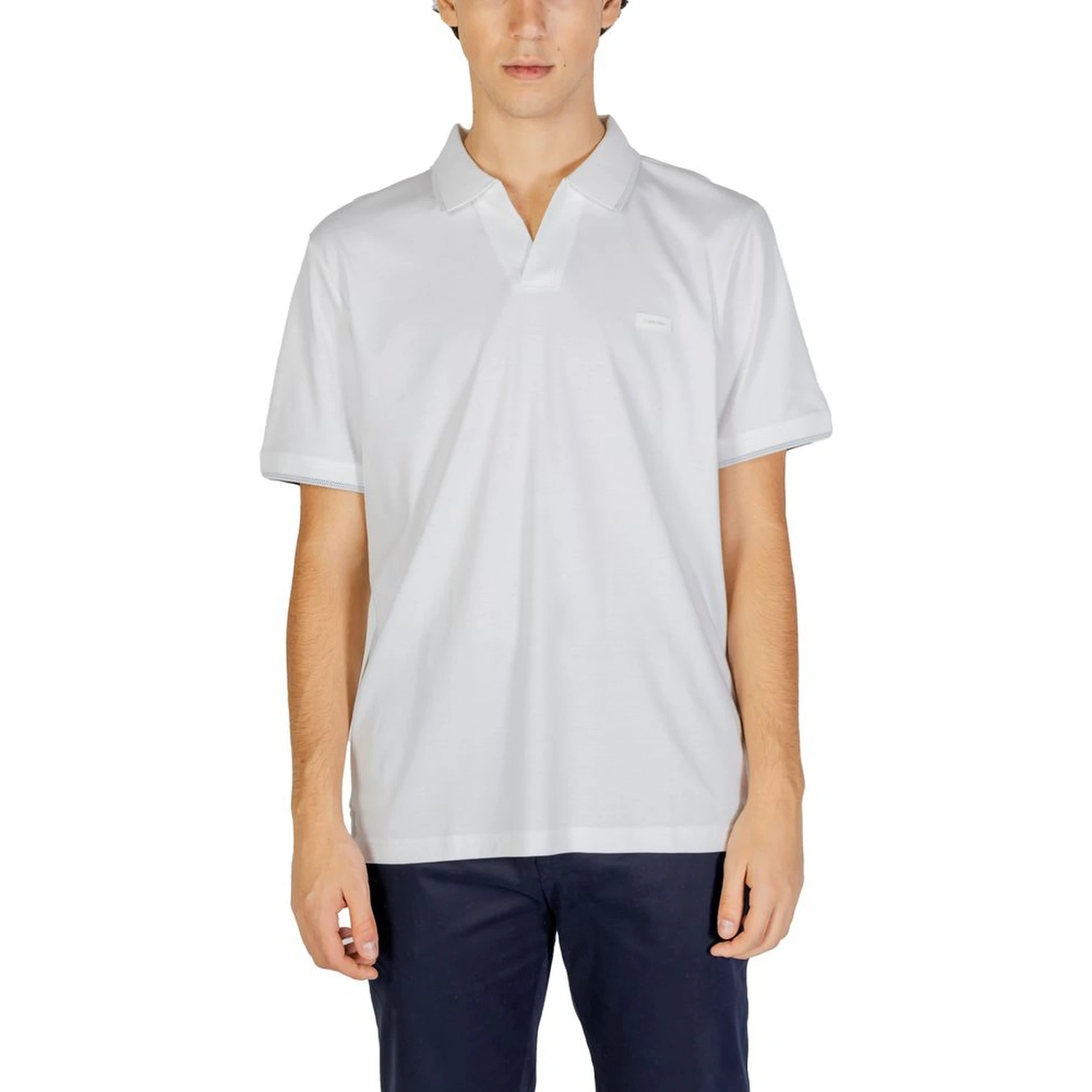 White Cotton Polo Shirt