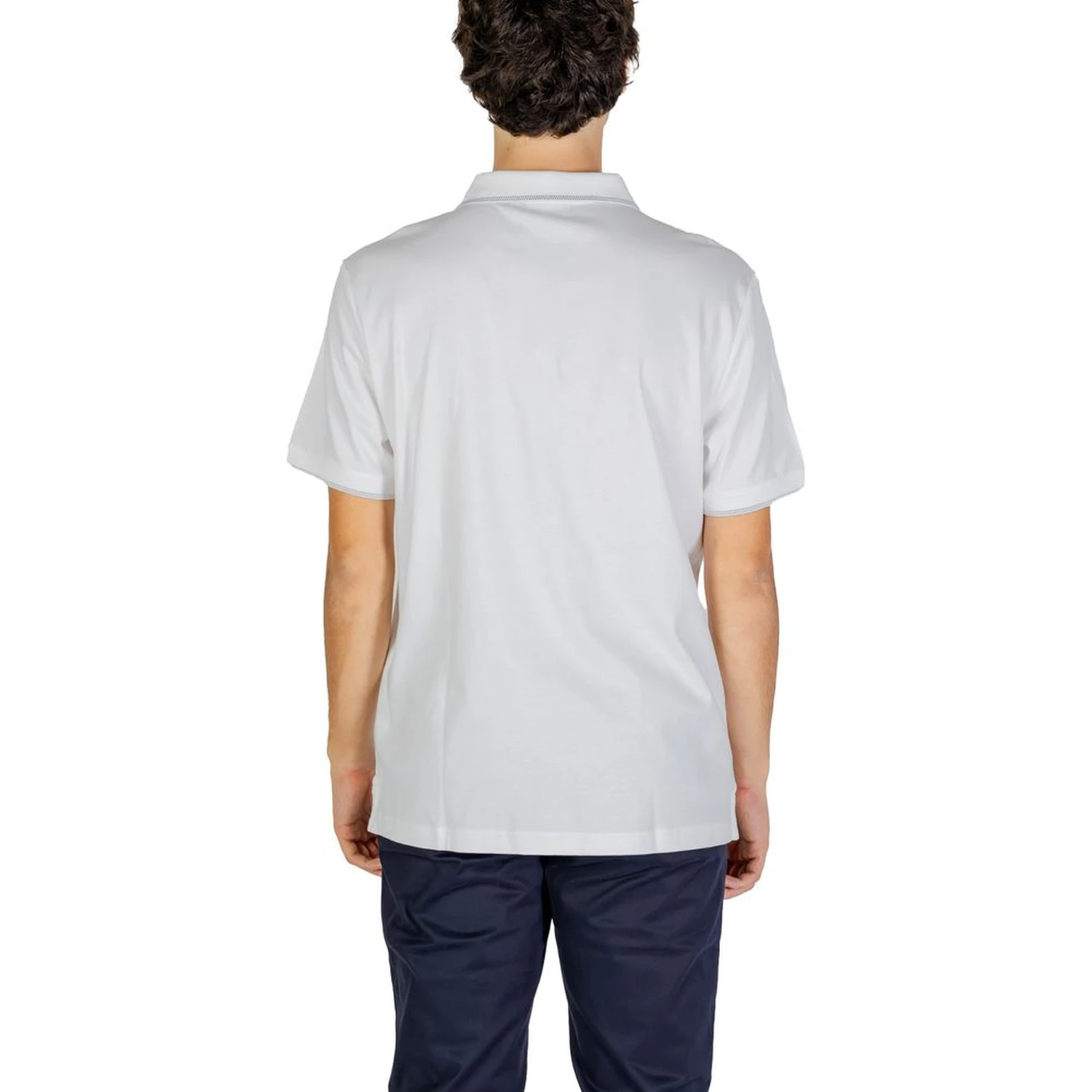 White Cotton Polo Shirt