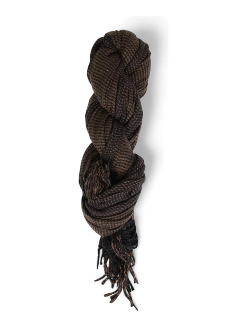 Brown Polyester Scarf