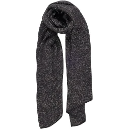 Black Recycled Polyester Scarf