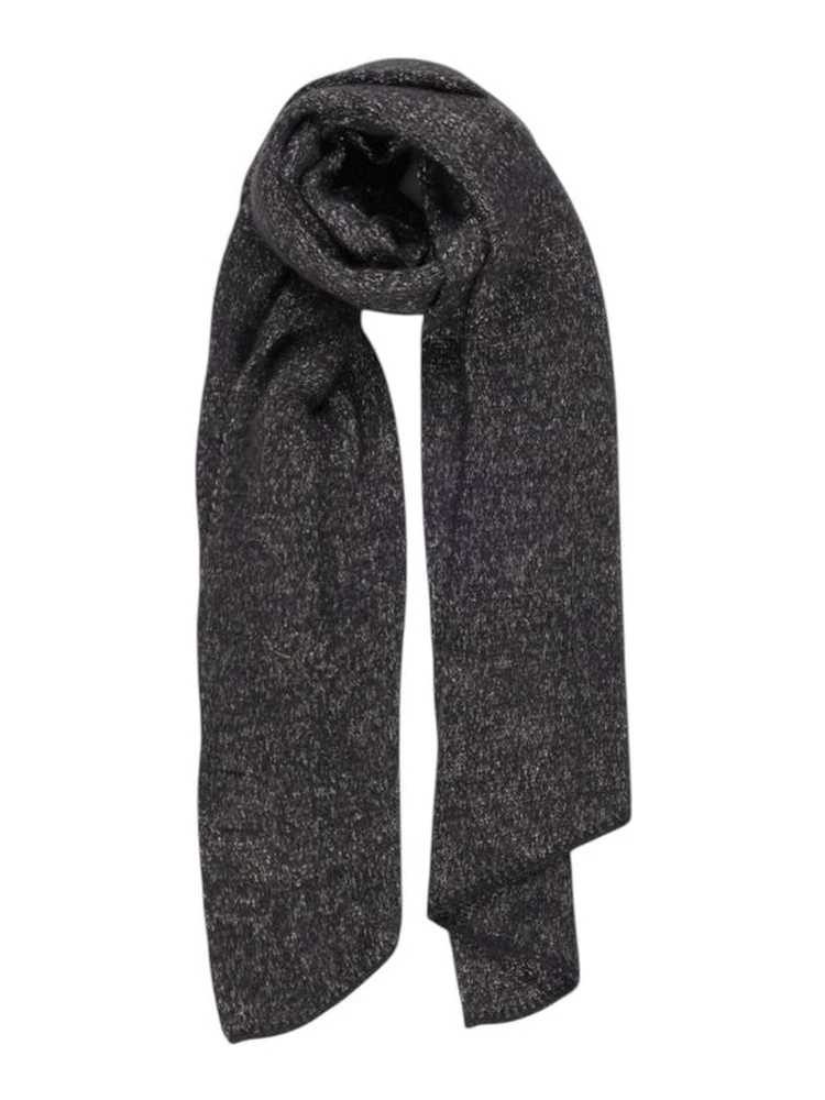 Black Recycled Polyester Scarf