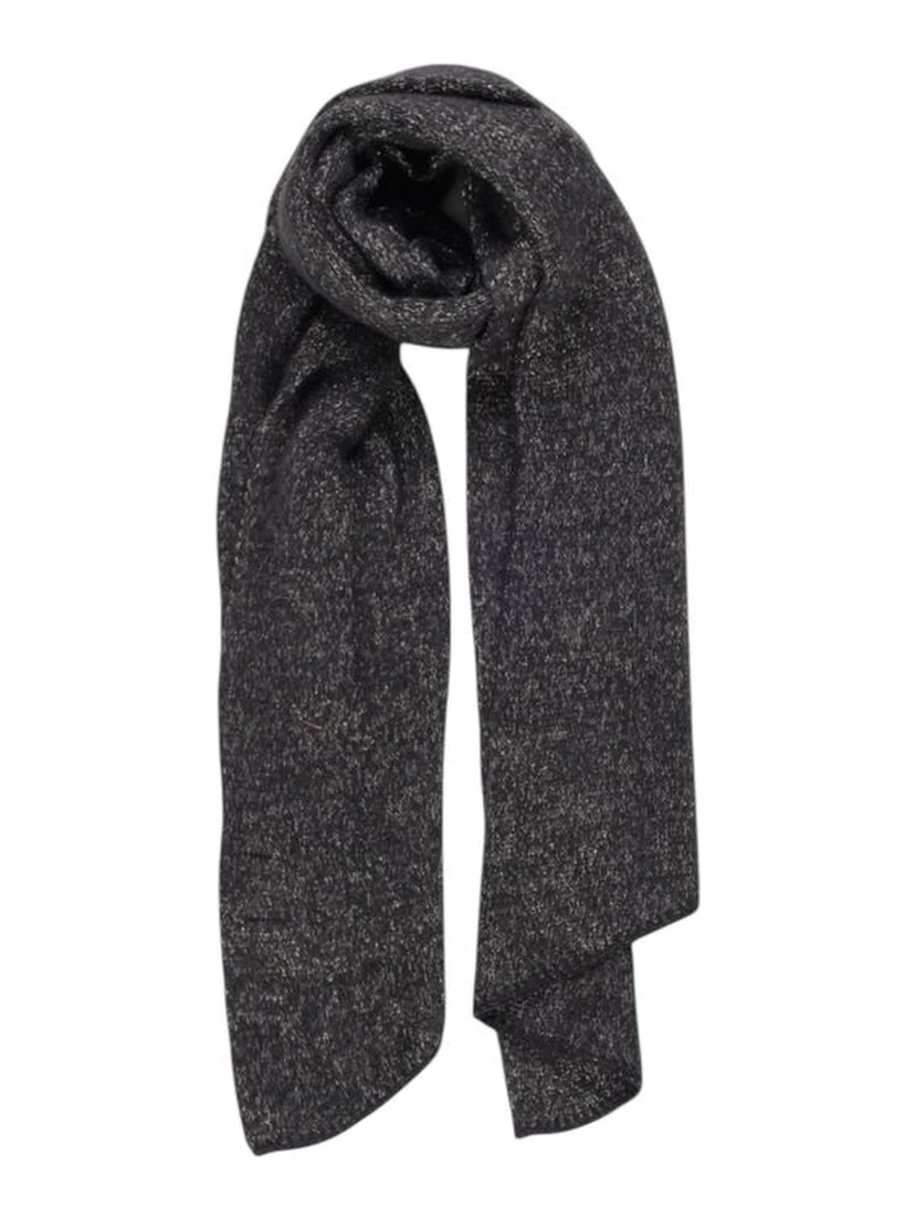 Black Recycled Polyester Scarf
