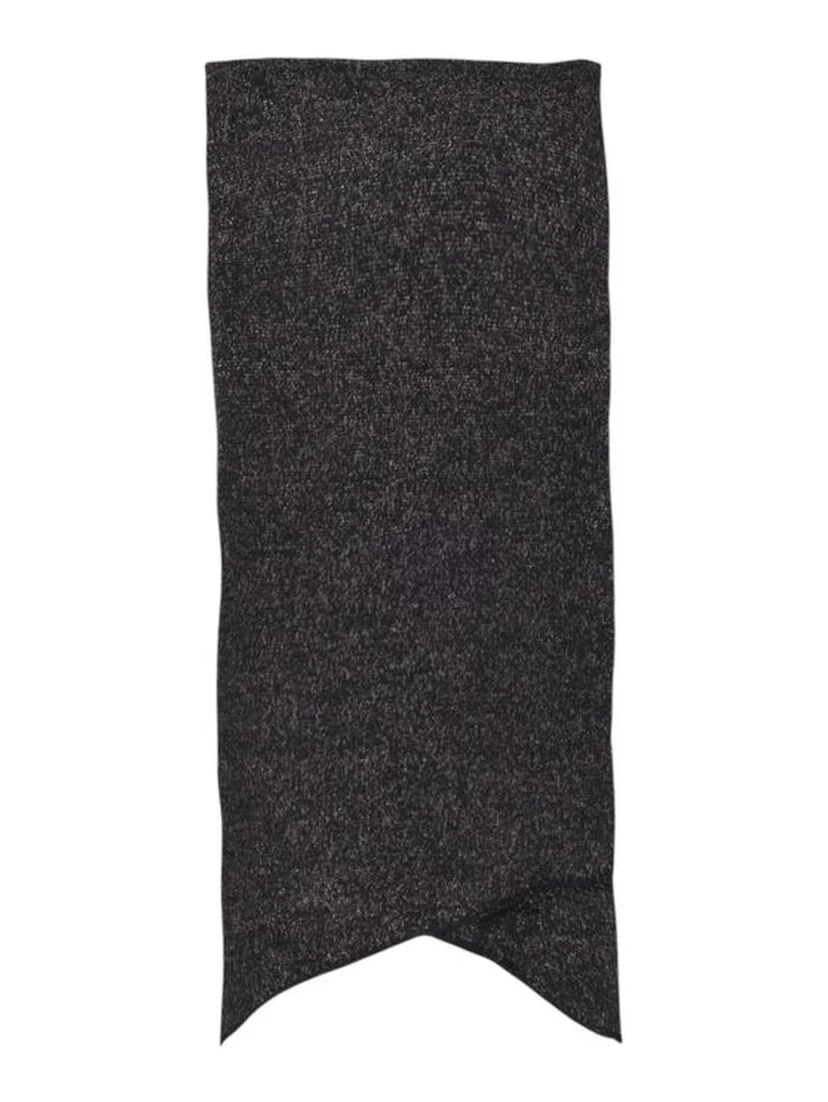 Black Recycled Polyester Scarf