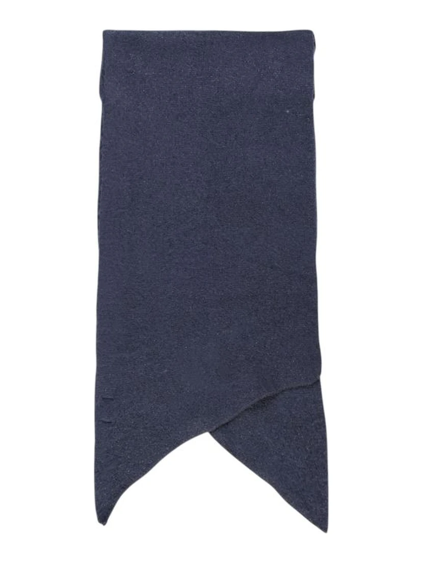 Blue Recycled Polyester Scarf