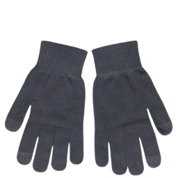 Gray Recycled Polyester Gloves