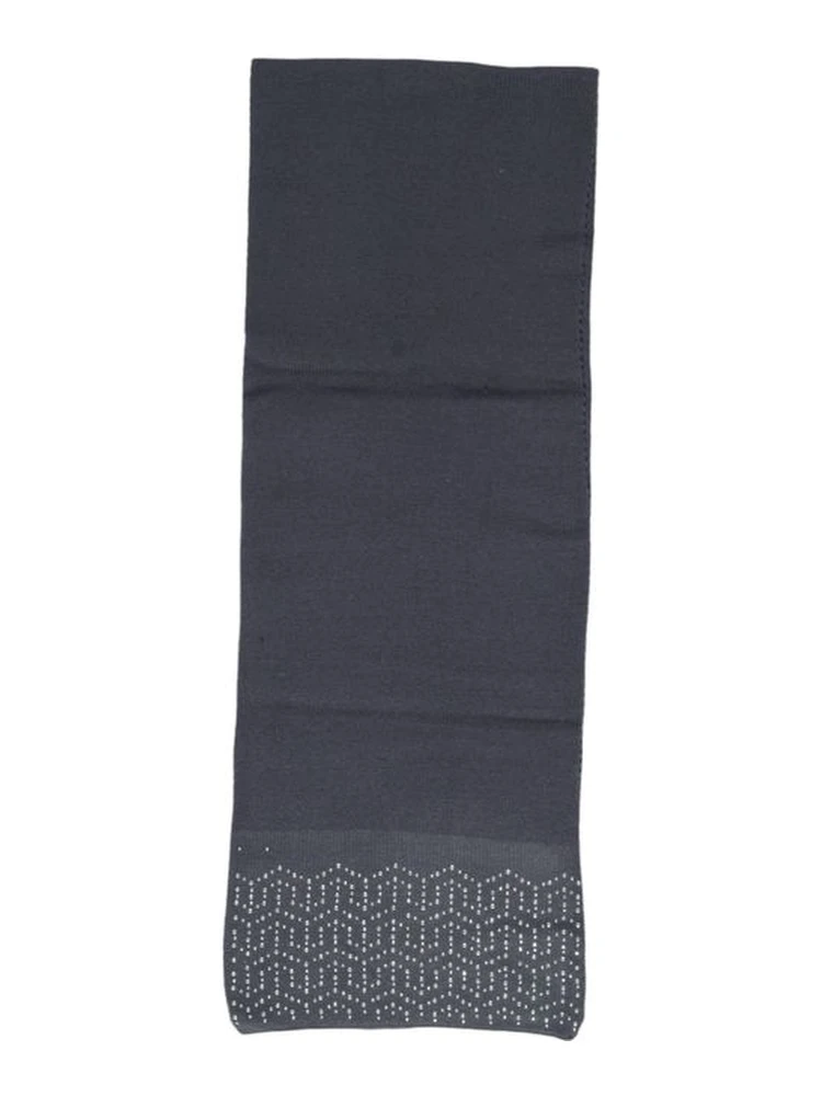 Gray Polyester Scarf