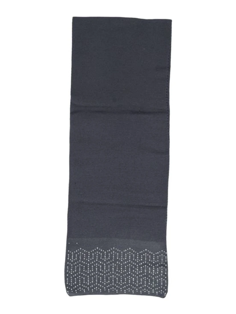 Gray Polyester Scarf