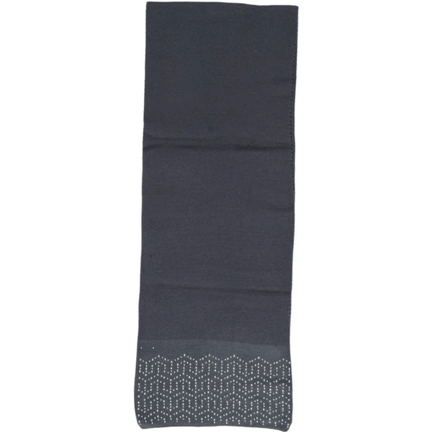Gray Polyester Scarf