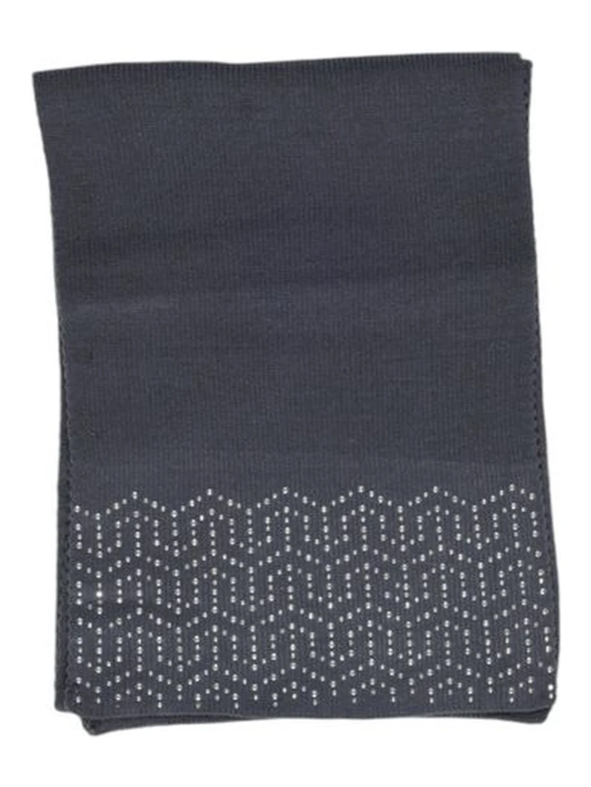 Gray Polyester Scarf