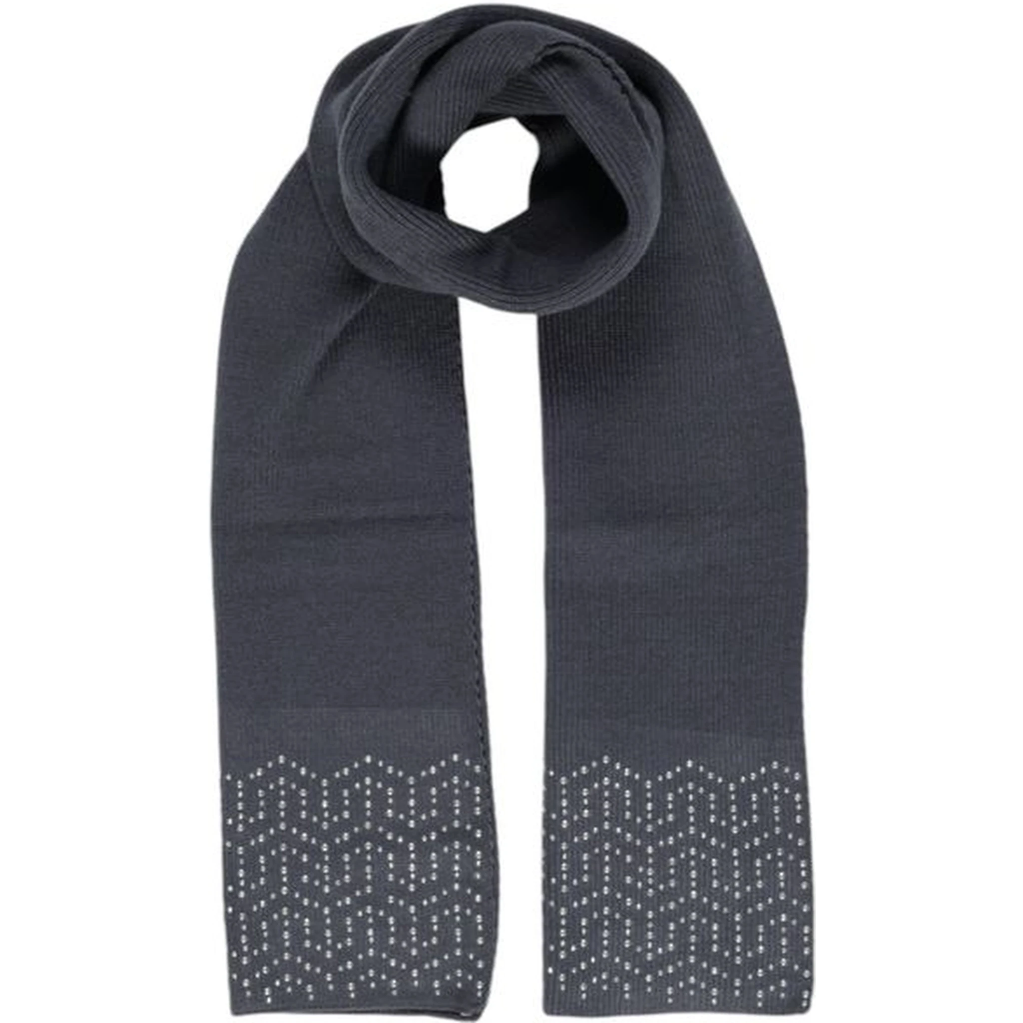 Gray Polyester Scarf