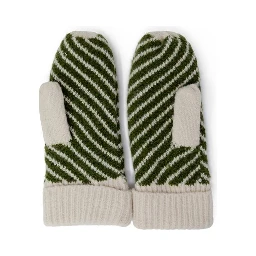 Cream Polyester Gloves