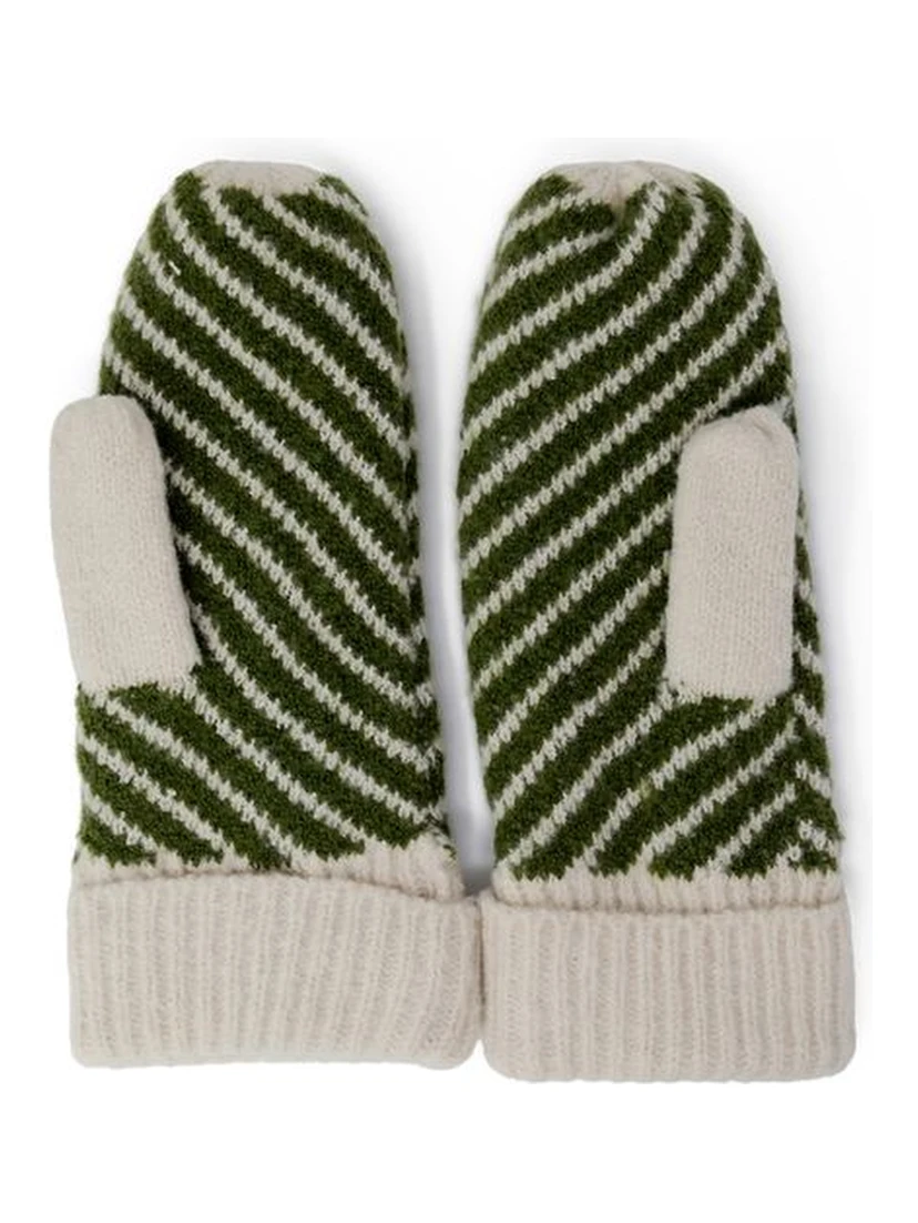 Cream Polyester Gloves