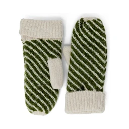 Cream Polyester Gloves