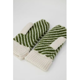 Cream Polyester Gloves