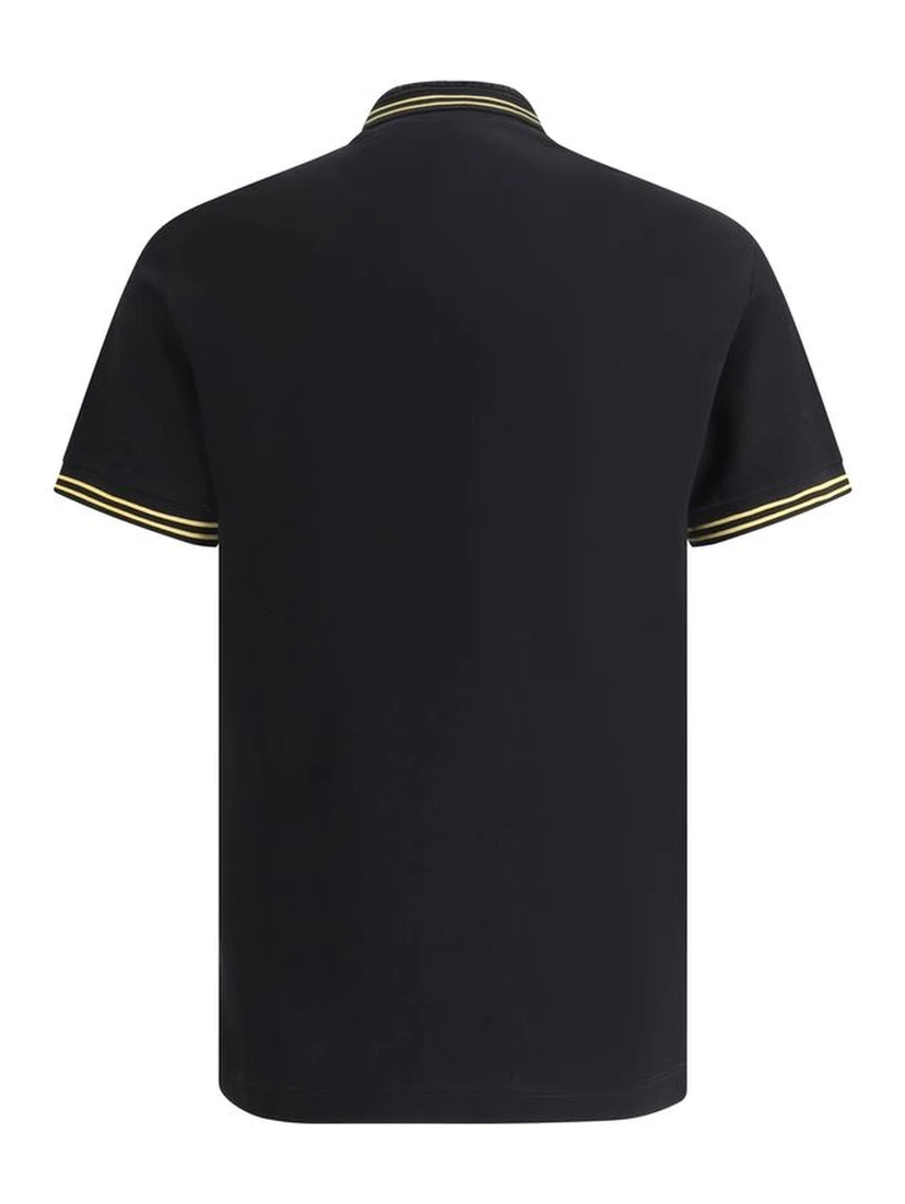 Black Cotton Polo Shirt