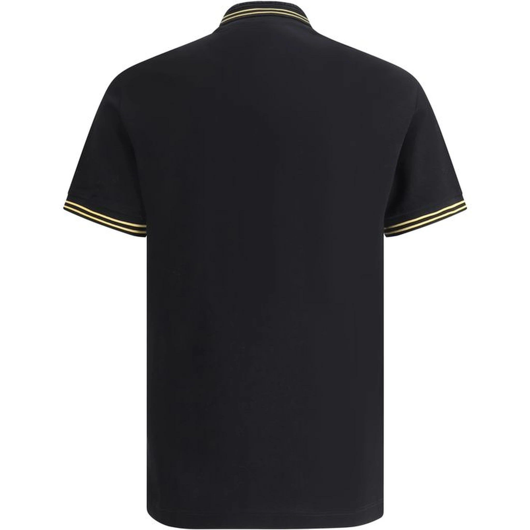 Black Cotton Polo Shirt