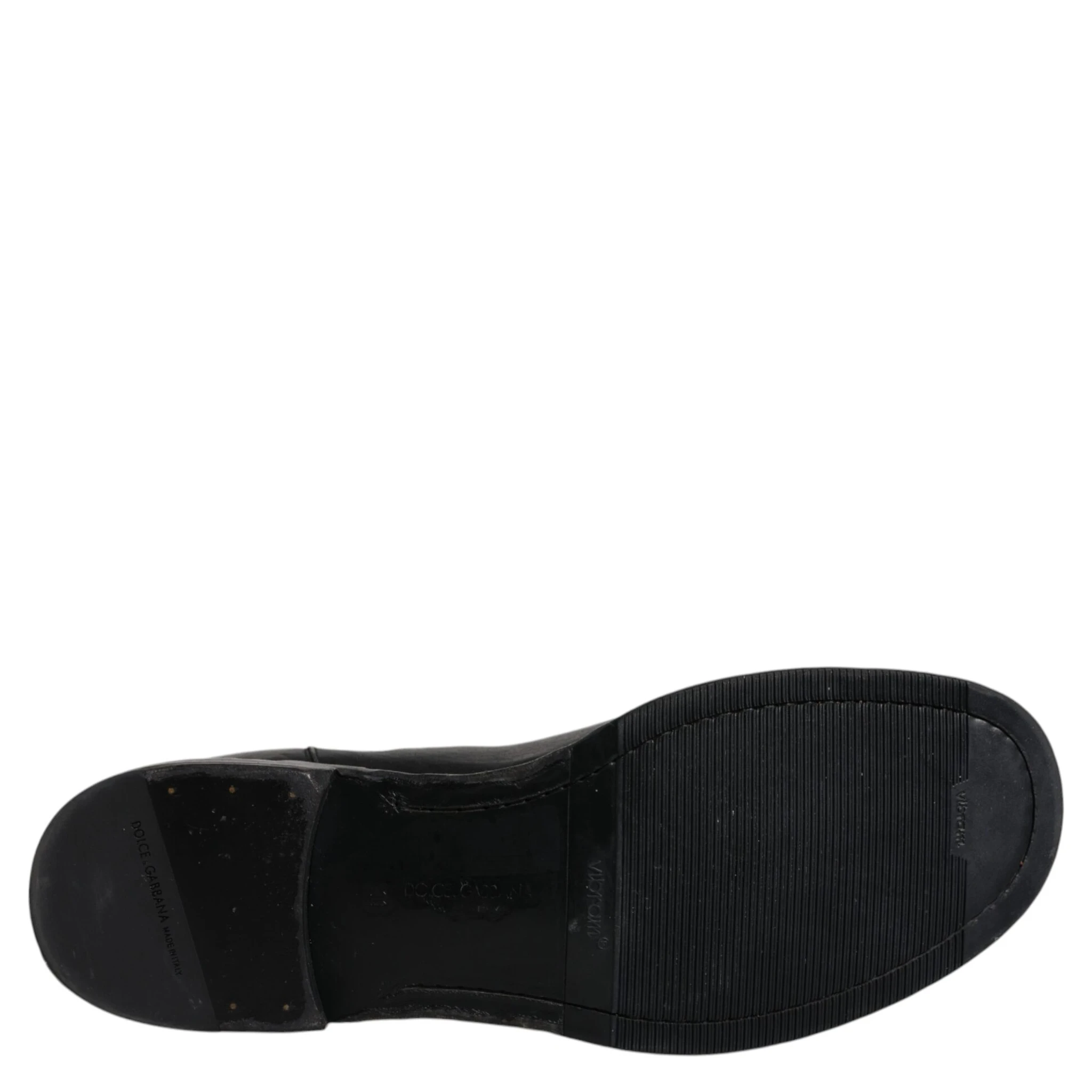 Black Horse Leather Mid Calf Boots Shoes