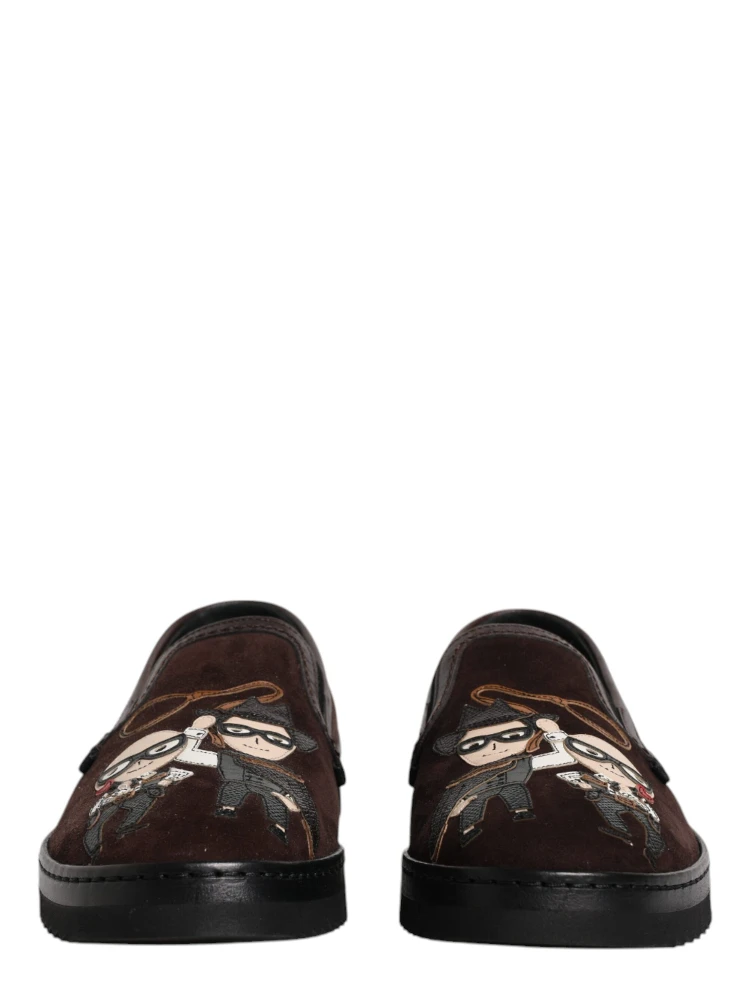 Brown Suede DG Family Slip On Flats Shoes alternative