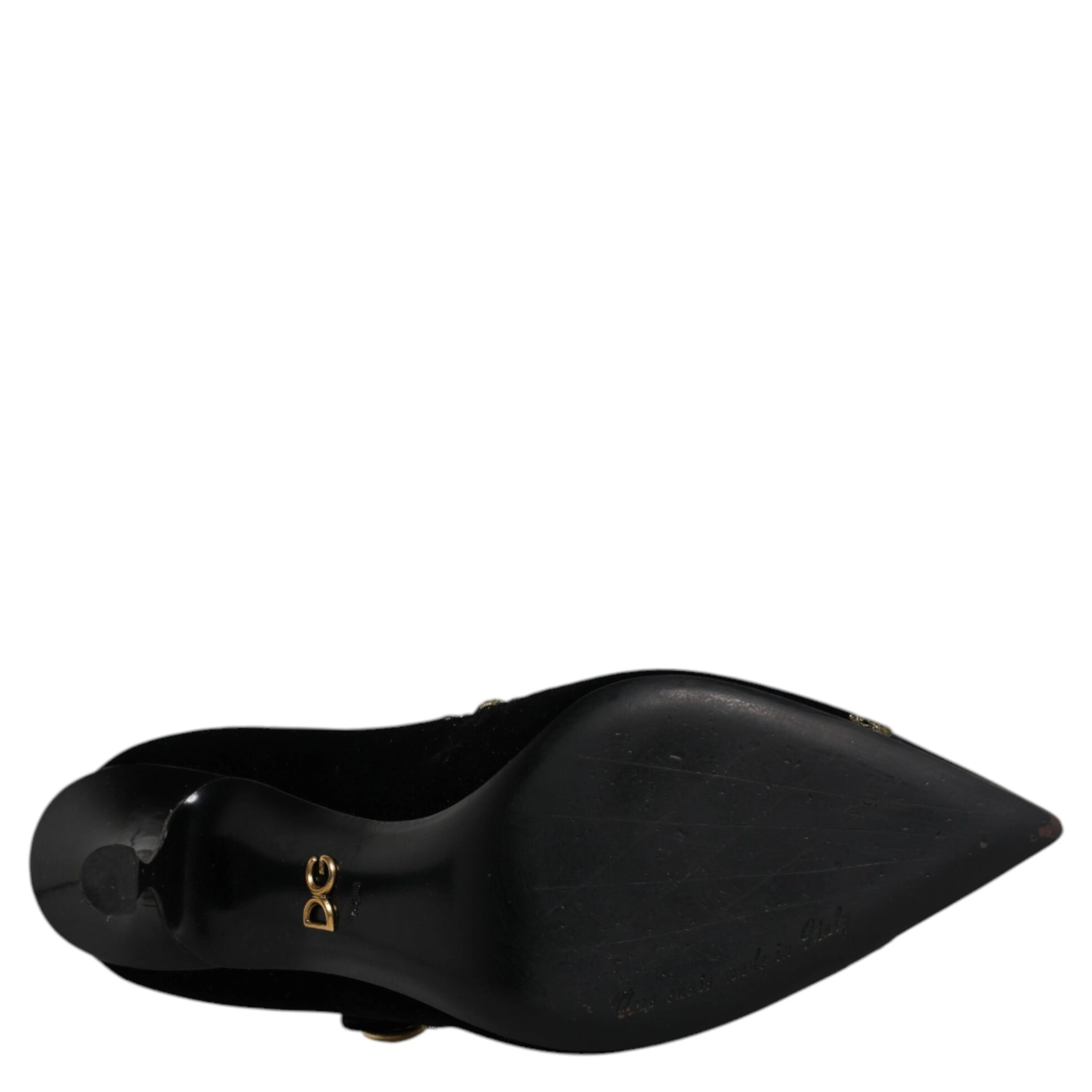 Black Velvet Gold Mary Janes Pumps Shoes
