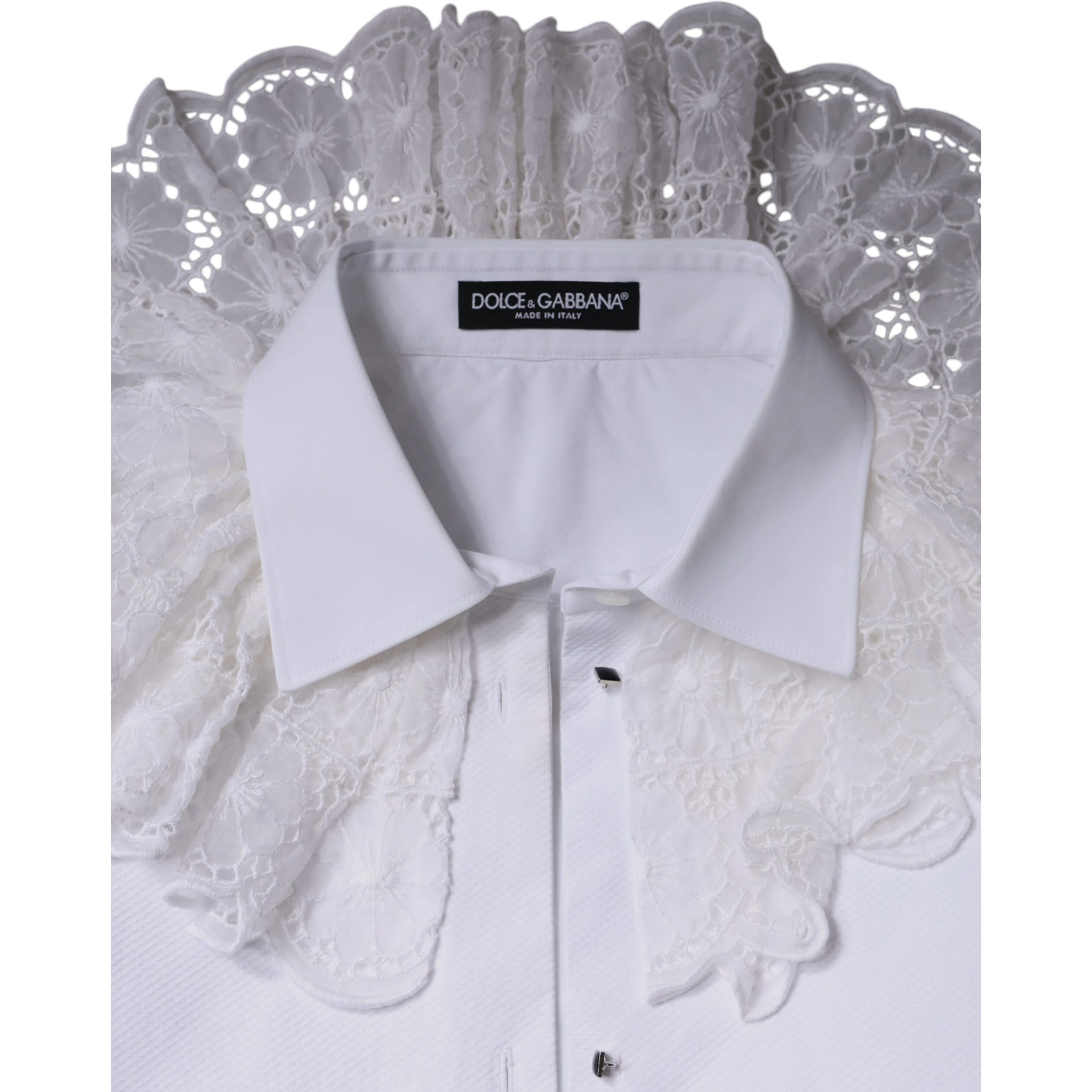White Cotton Poplin Shirt Dress Blouse Top