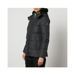 Black Polyester Jacket & Coat