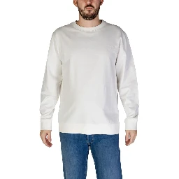 سويت شيرت قطني أبيض