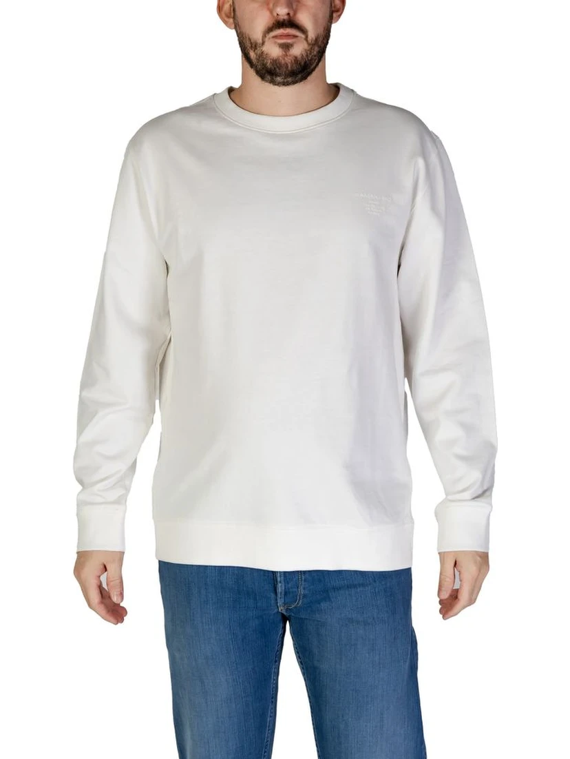 White Cotton Sweatshirt