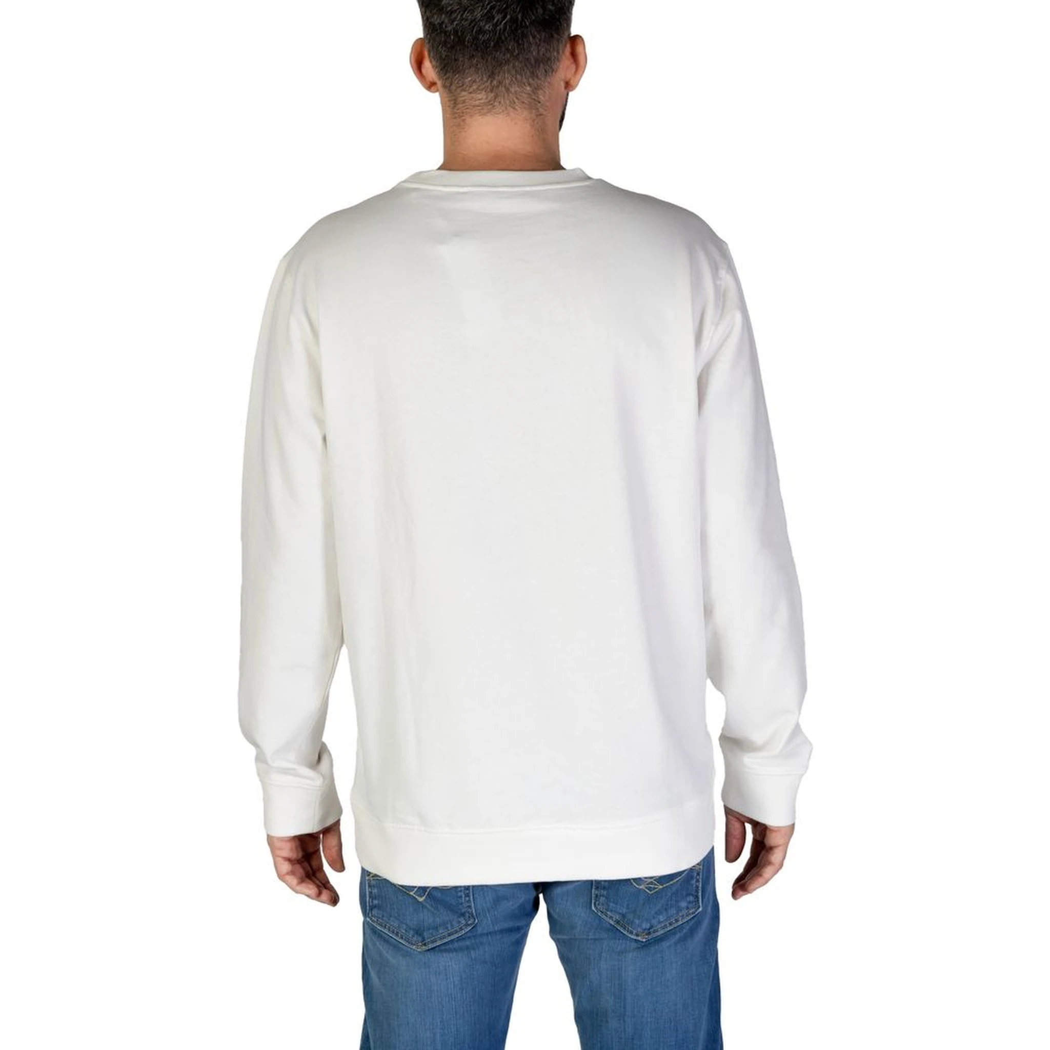 سويت شيرت قطني أبيض