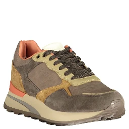 Brown Polyester Sneaker