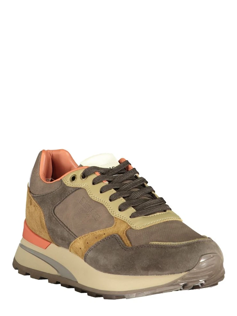 Brown Polyester Sneaker