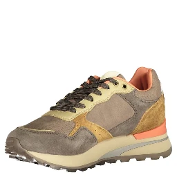Brown Polyester Sneaker
