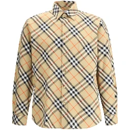 Beige Cotton Pattern Shirt