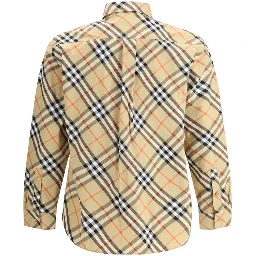 Beige Cotton Pattern Shirt