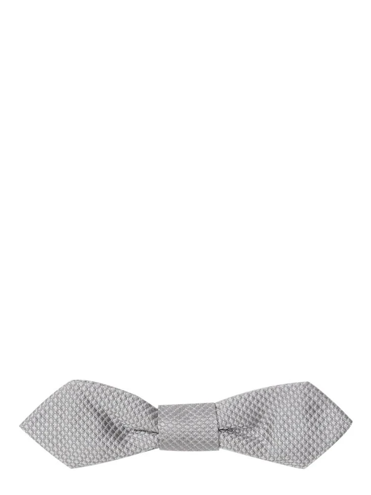 Gray Silk Bowtie