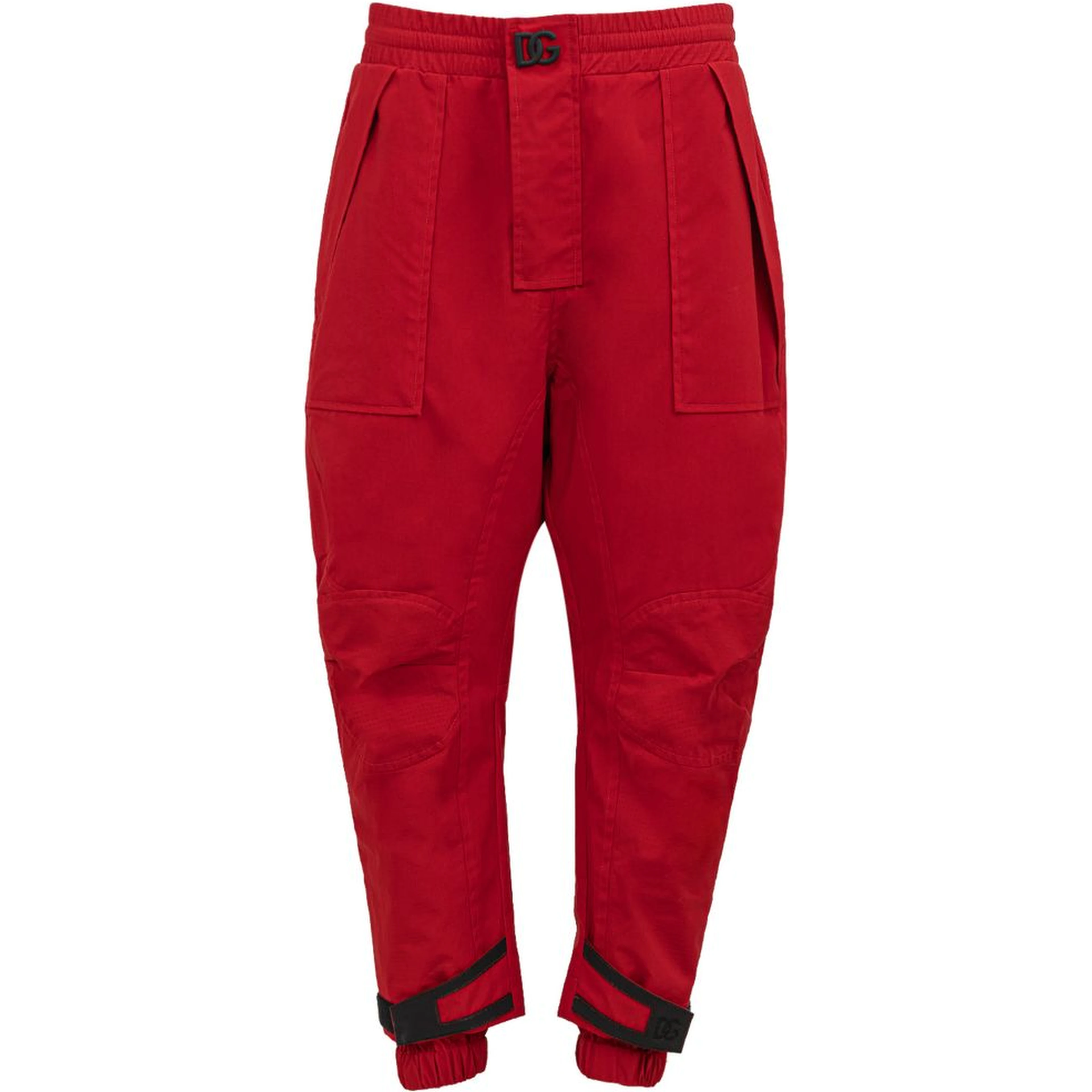 Red Polyamide Athletic Pants