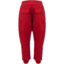 Red Polyamide Athletic Pants