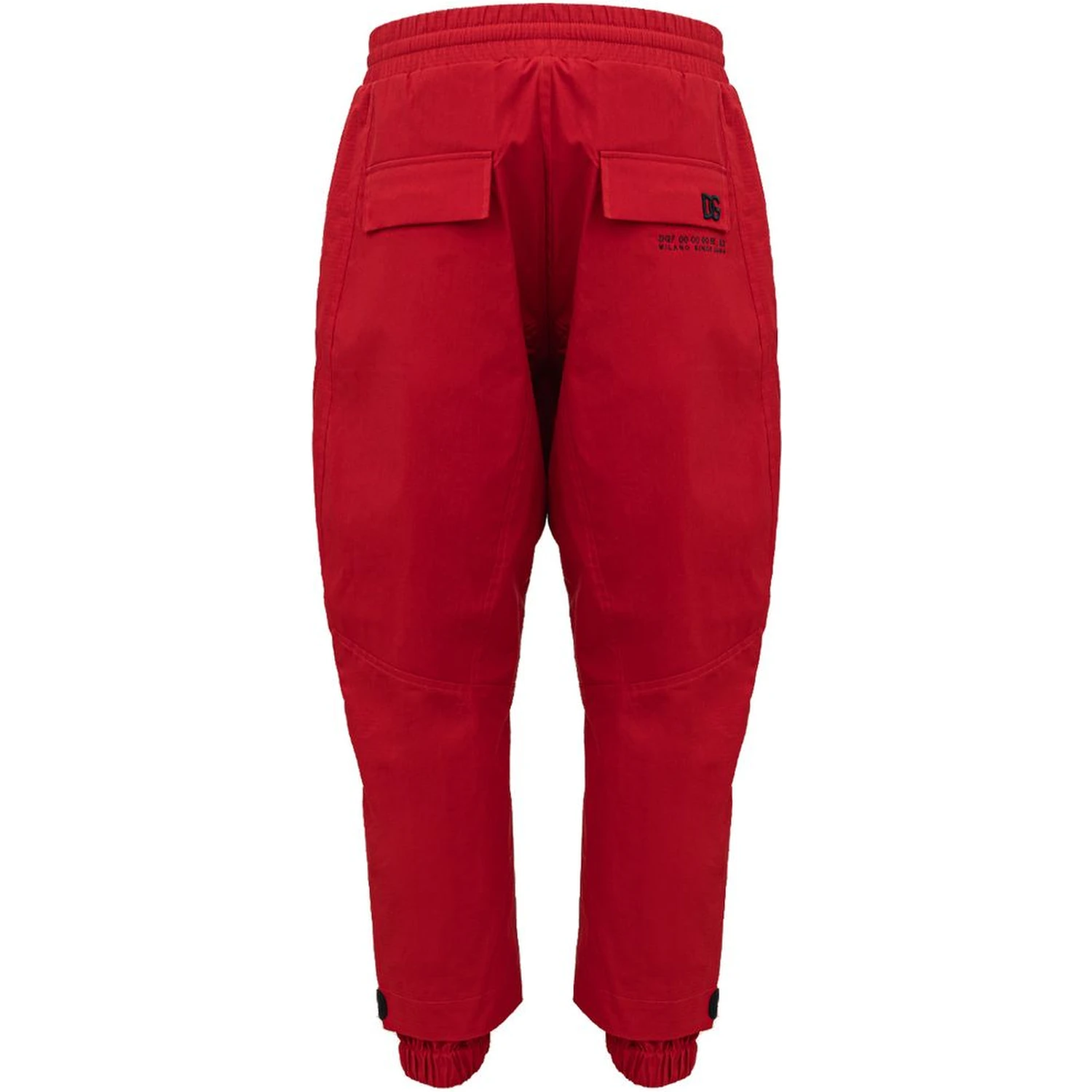 Red Polyamide Athletic Pants