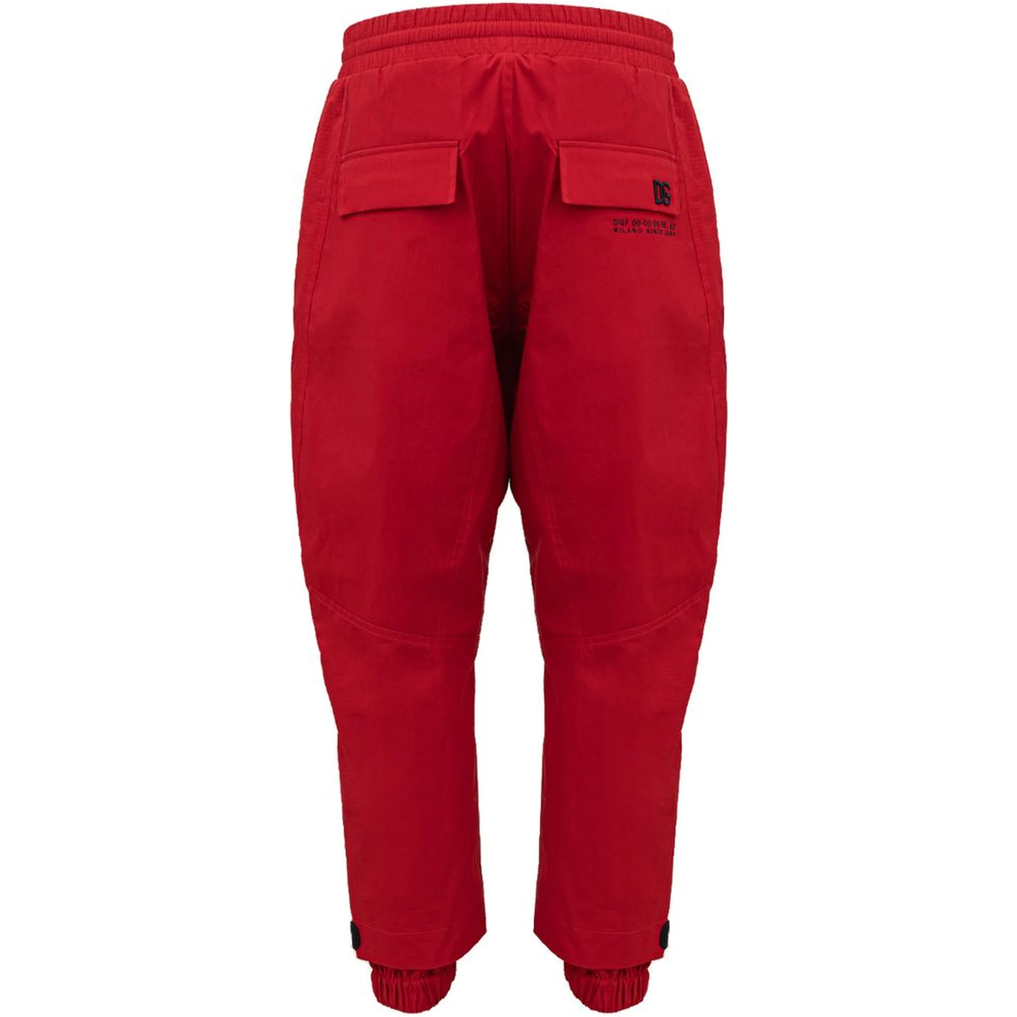 Red Polyamide Athletic Pants