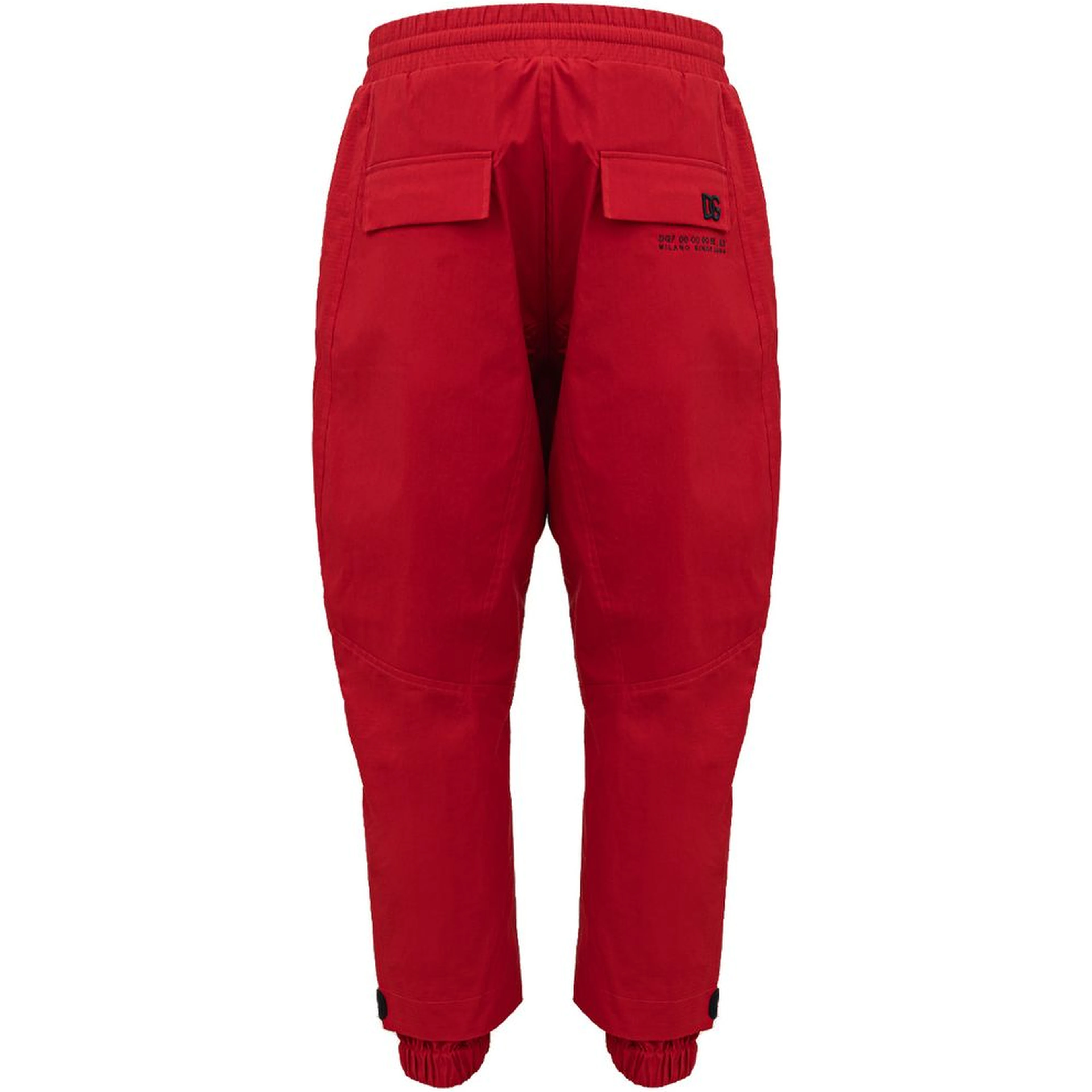 Red Polyamide Athletic Pants